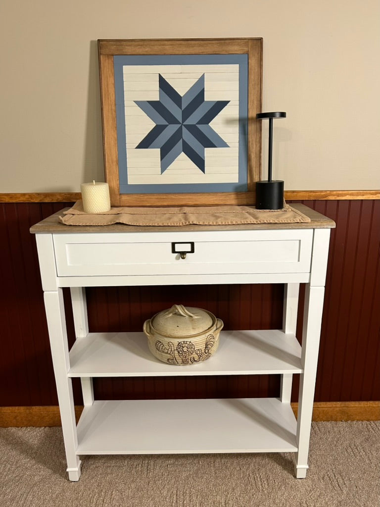 Eight-Point Star Barn Quilt – Handmade Wooden Star Wall Art