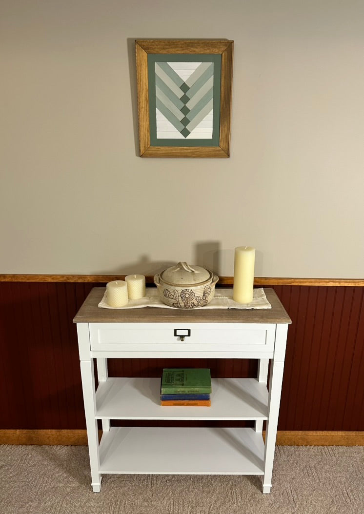 Sage Green Chevron Barn Quilt | Handmade Wooden Farmhouse Wall Art