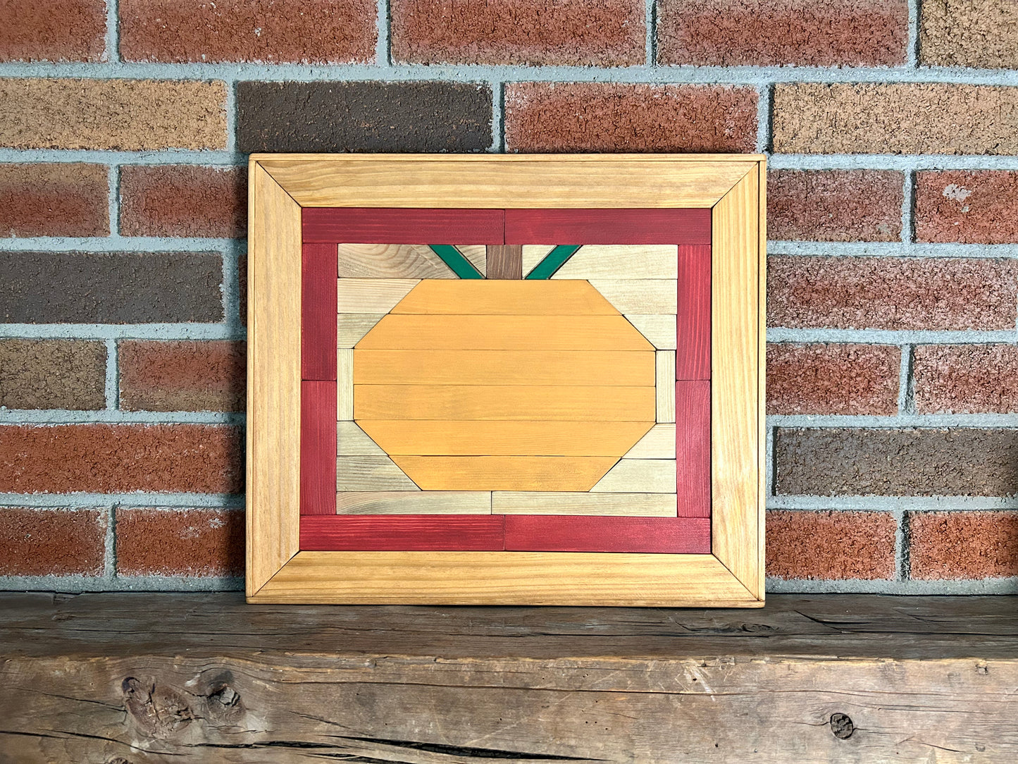 Pumpkin Barn Quilt | Handmade Wood Farmhouse Fall Wall Art