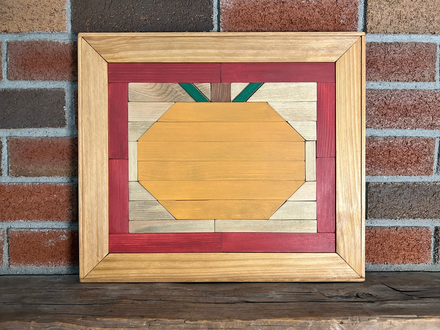 Pumpkin Barn Quilt | Handmade Wood Farmhouse Fall Wall Art