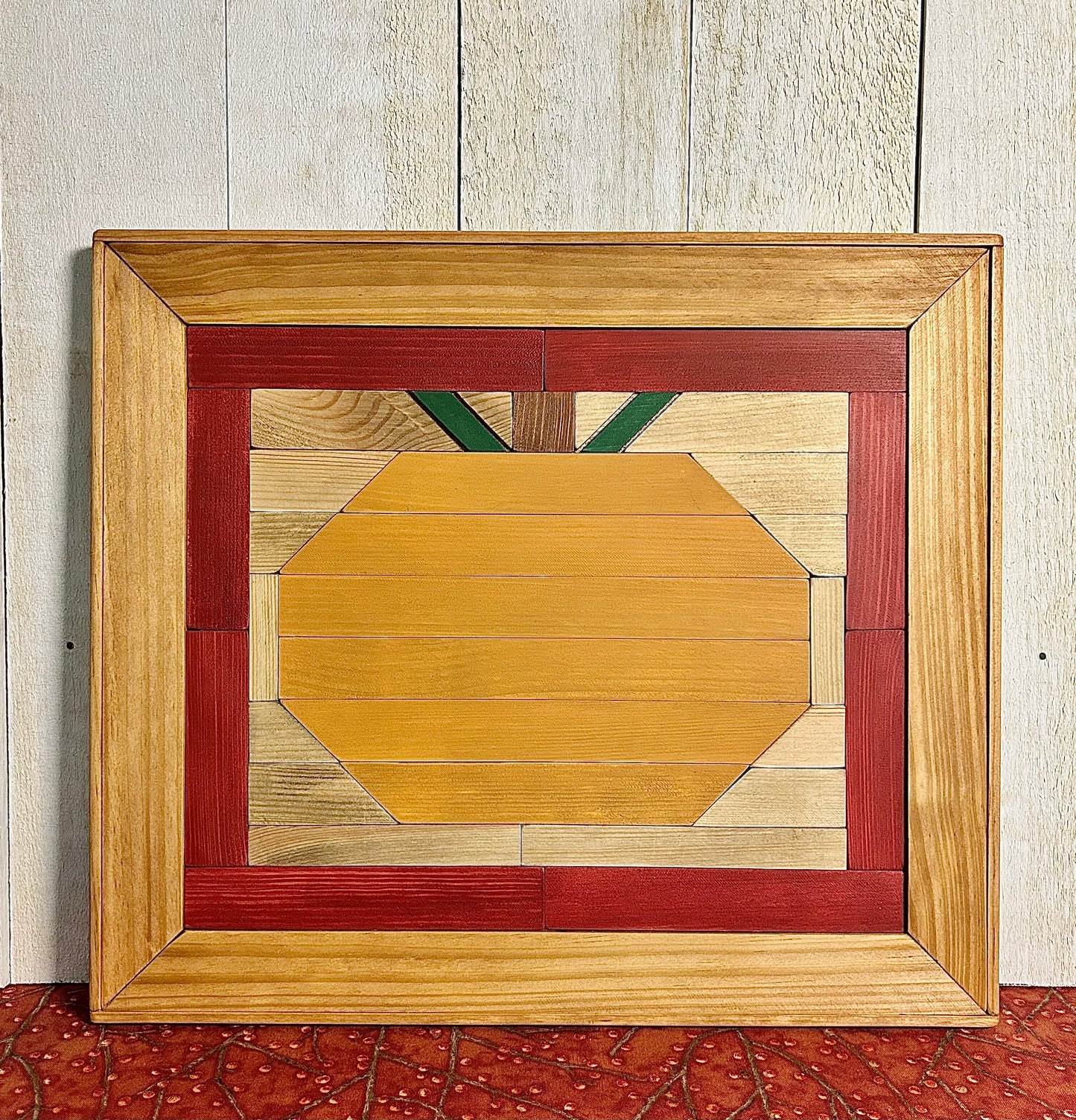 Pumpkin Barn Quilt | Handmade Wood Farmhouse Fall Wall Art