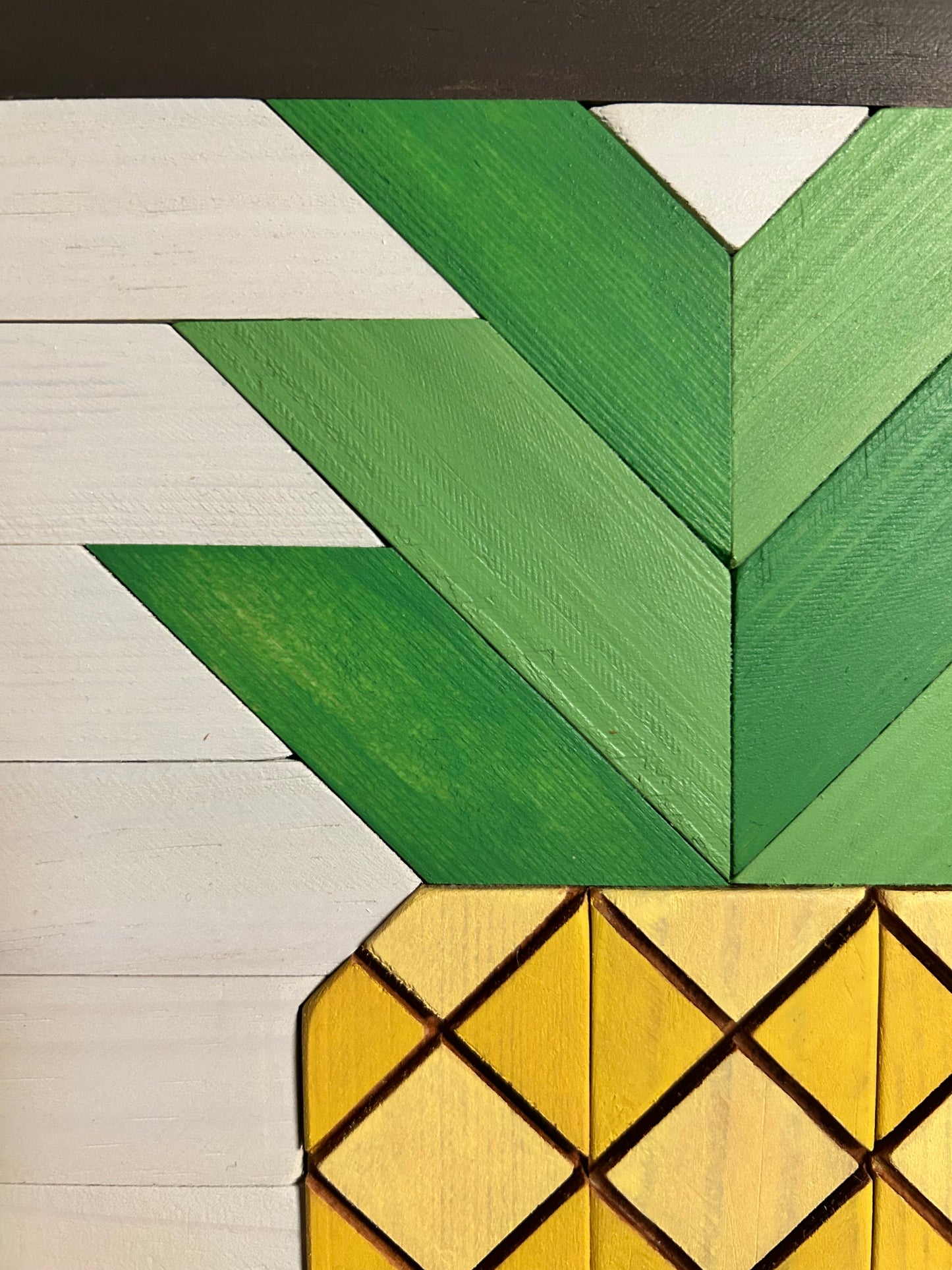 Pineapple Barn Quilt | Handmade Wood Farmhouse Welcome Wall Art