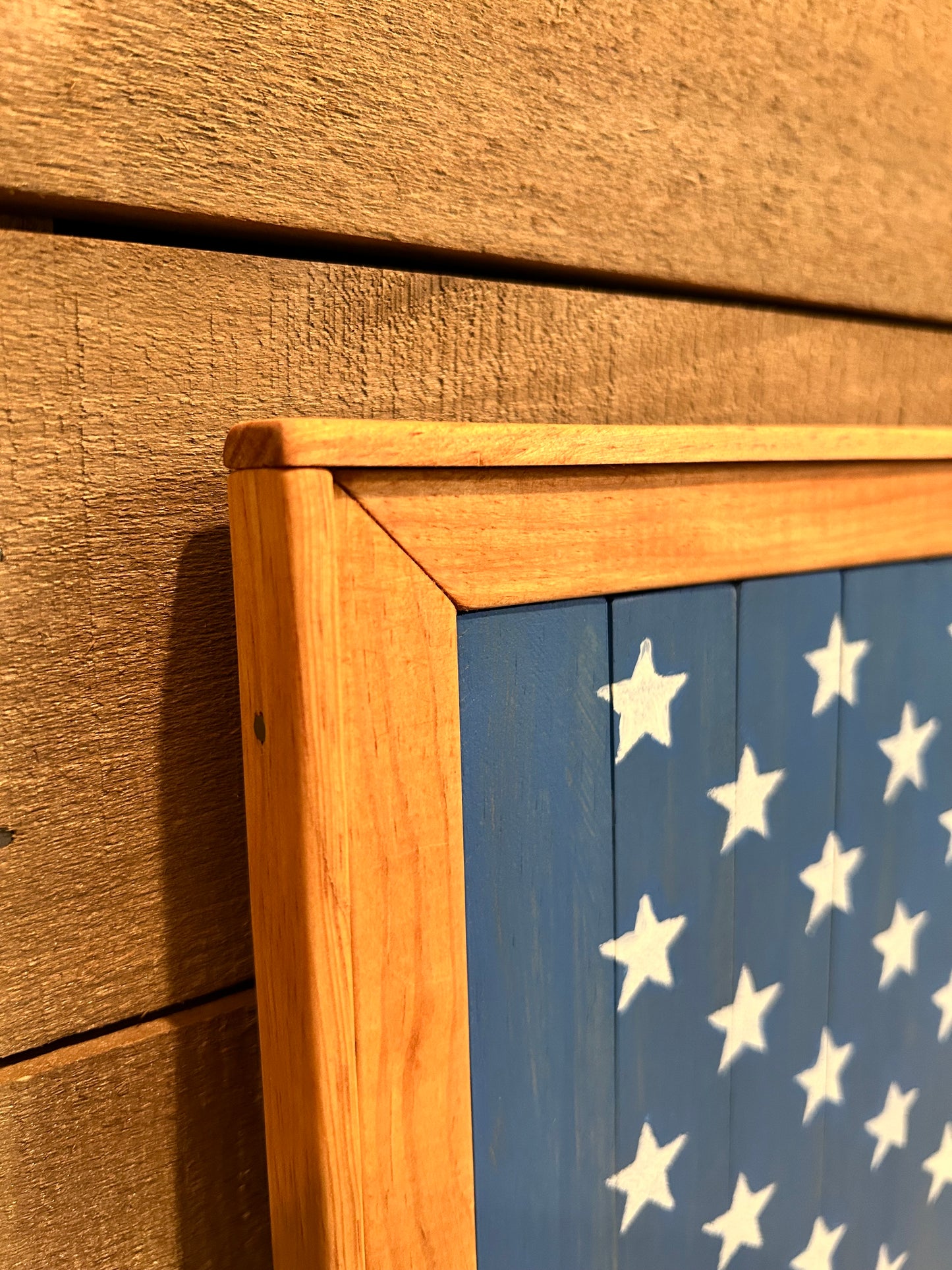 American Flag Barn Quilt | Handmade Patriotic Wood Wall Art