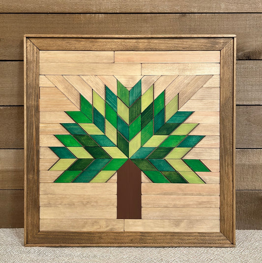 Tree of Life Barn Quilt | Handmade Wood Spring Summer Wall Art