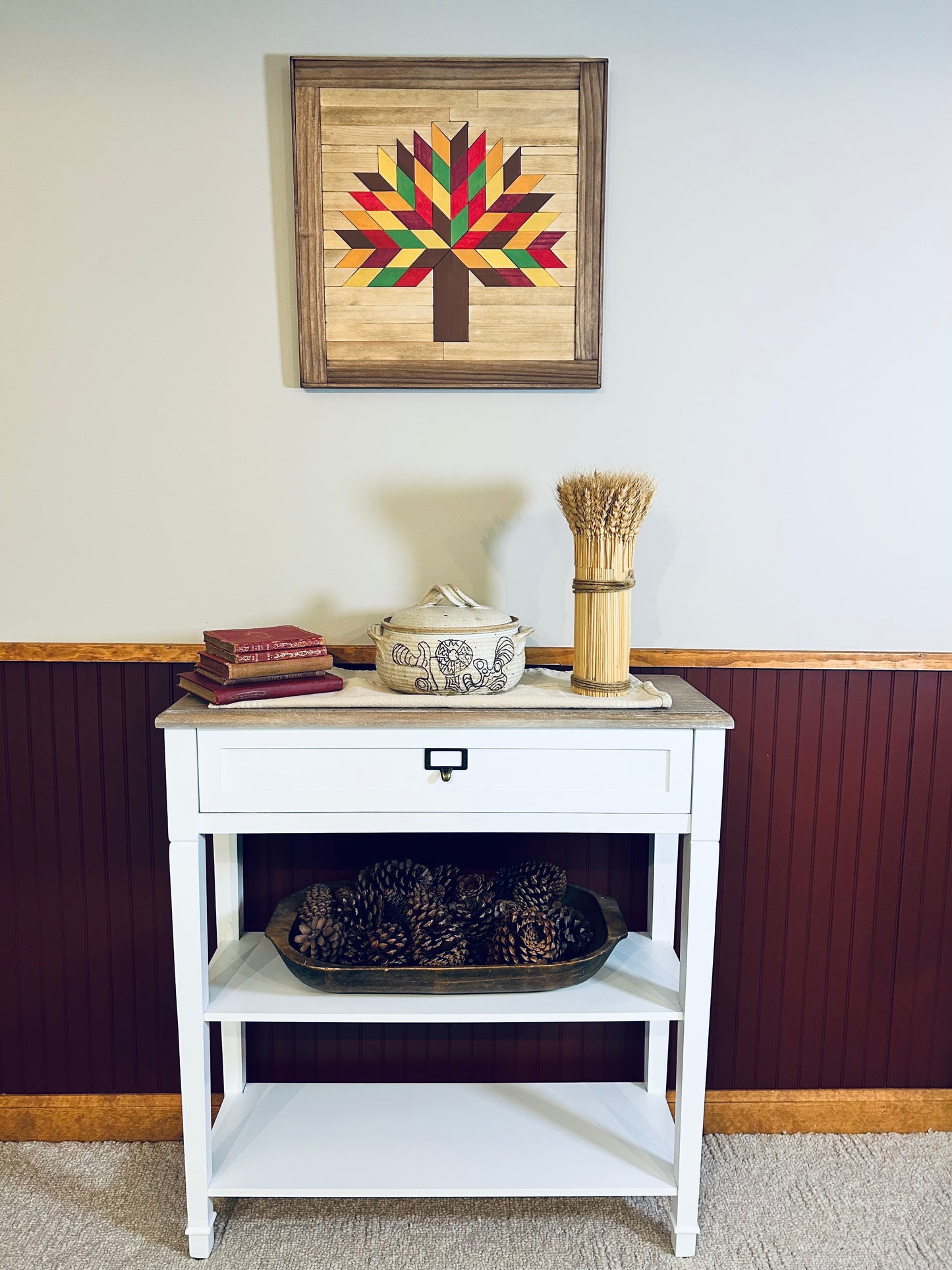 Tree of Life Barn Quilt | Handmade Autumn Wood Farmhouse Wall Art