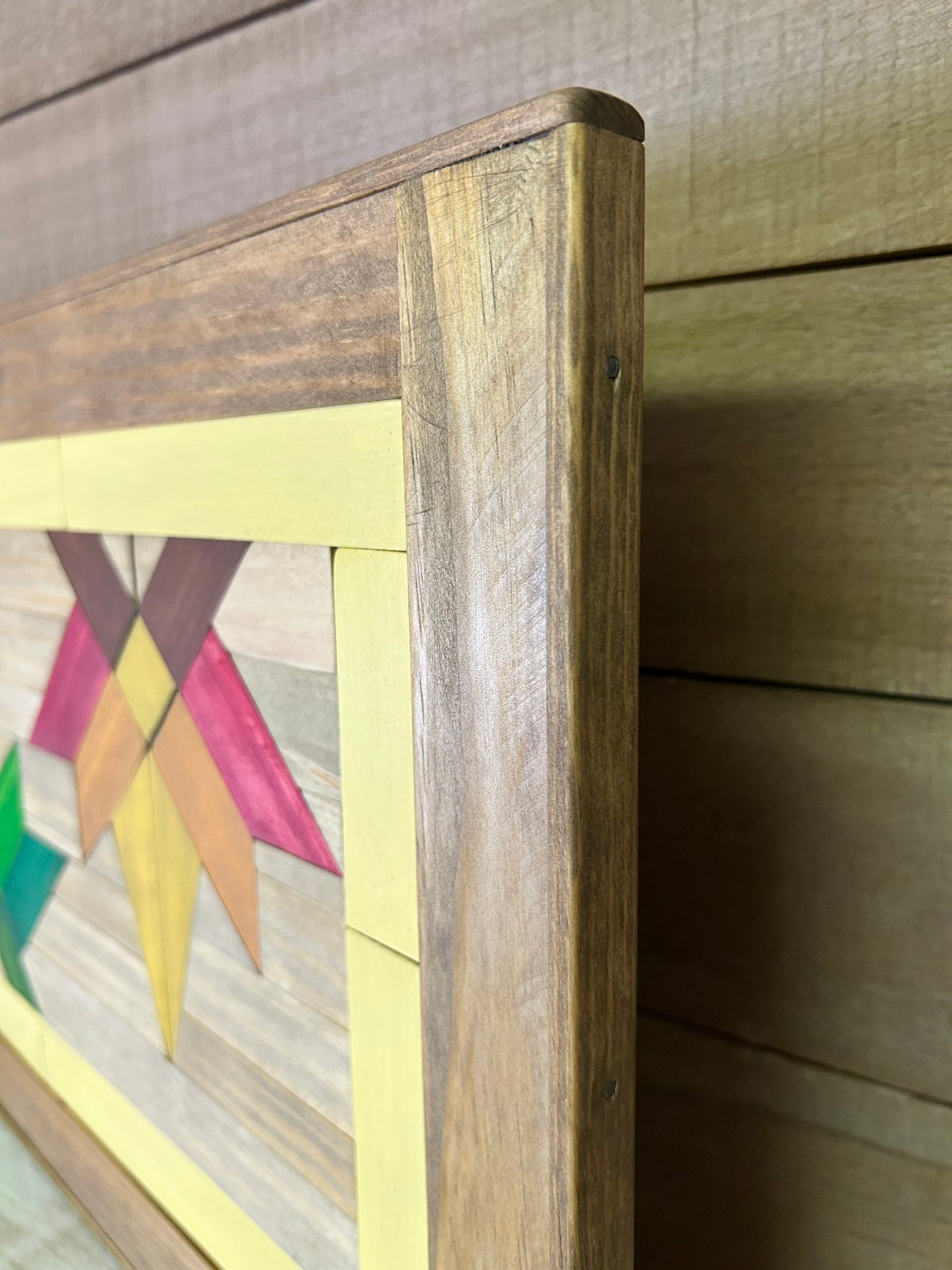 Summer & Autumn Leaf Barn Quilt | Handmade Wood Farmhouse Wall Art