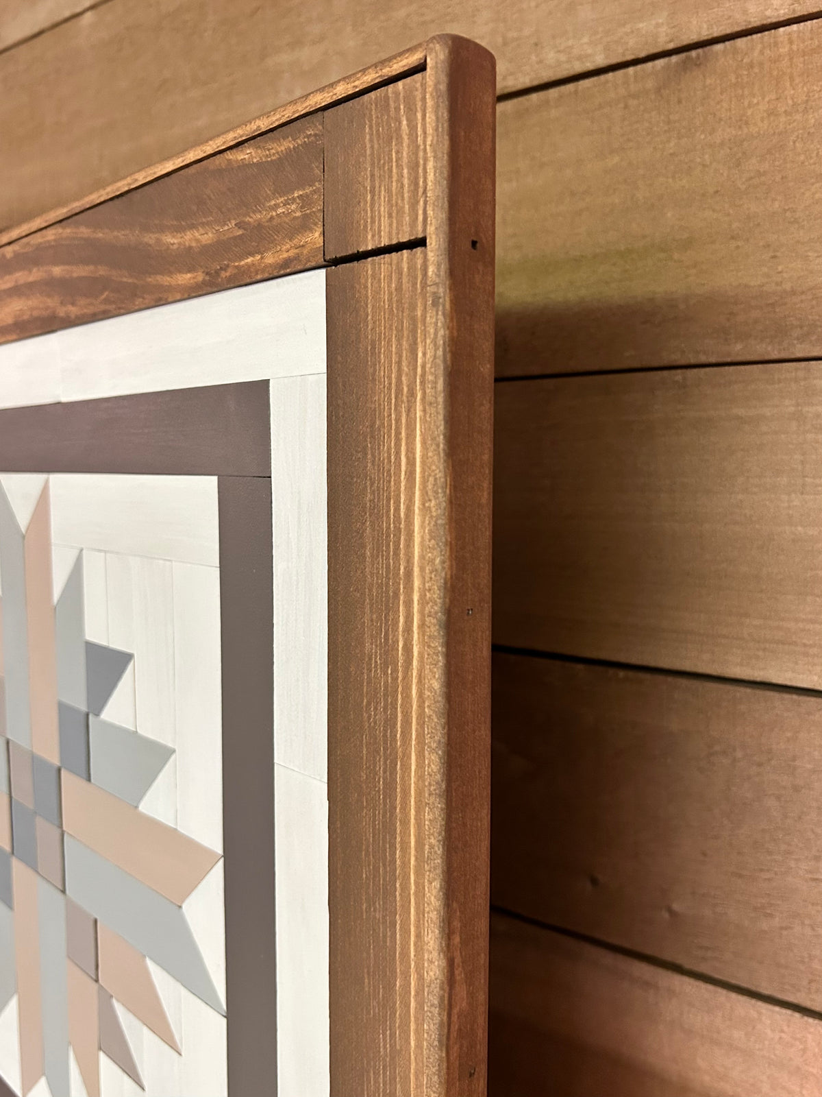 Handmade Barn Quilt Wall Art – Rustic Wooden Quilt Decor | Neutral Farmhouse Home Decor
